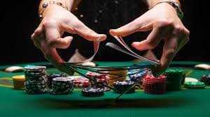 Responsible mobile gaming reminder beside red casino app-style screens