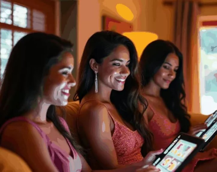 Slot category cards showing themes and session reminders for adults